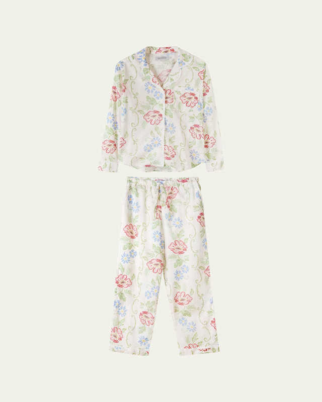 Floral-Print Organic Cotton Pajama Set